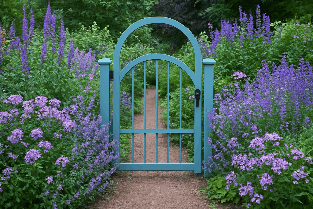 garden gate, reflecting on faith and spiritual renewal