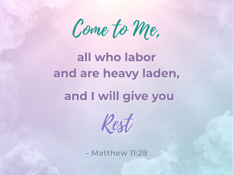 Matthew 11:28 scripture